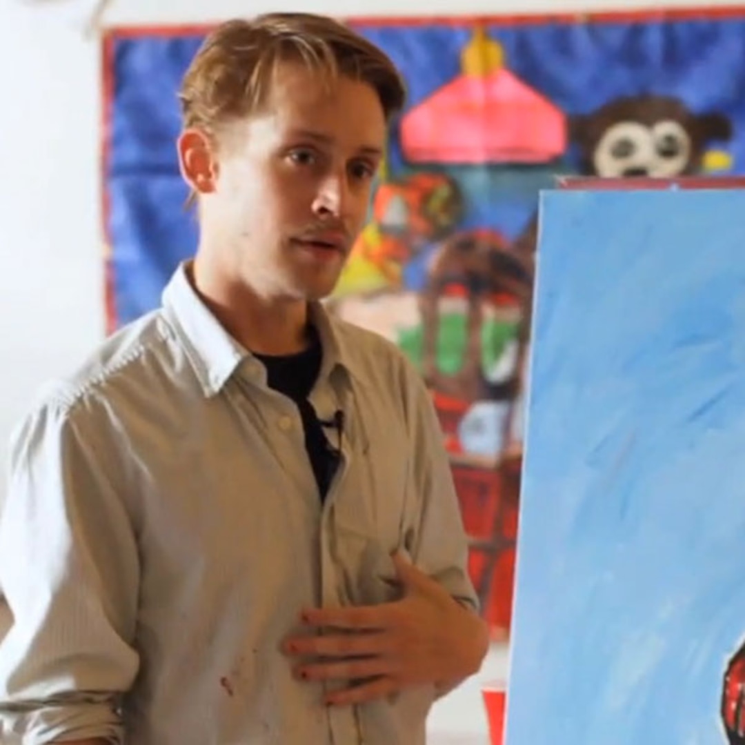 Macaulay Culkin Shows Off His Art - E! Online